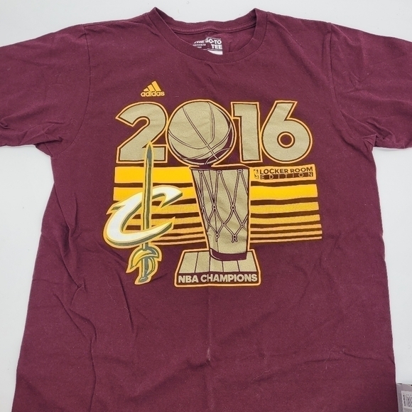 adidas Other - Cleveland Cavaliers T Shirt ADIDAS 2016 Champions Men Size Medium